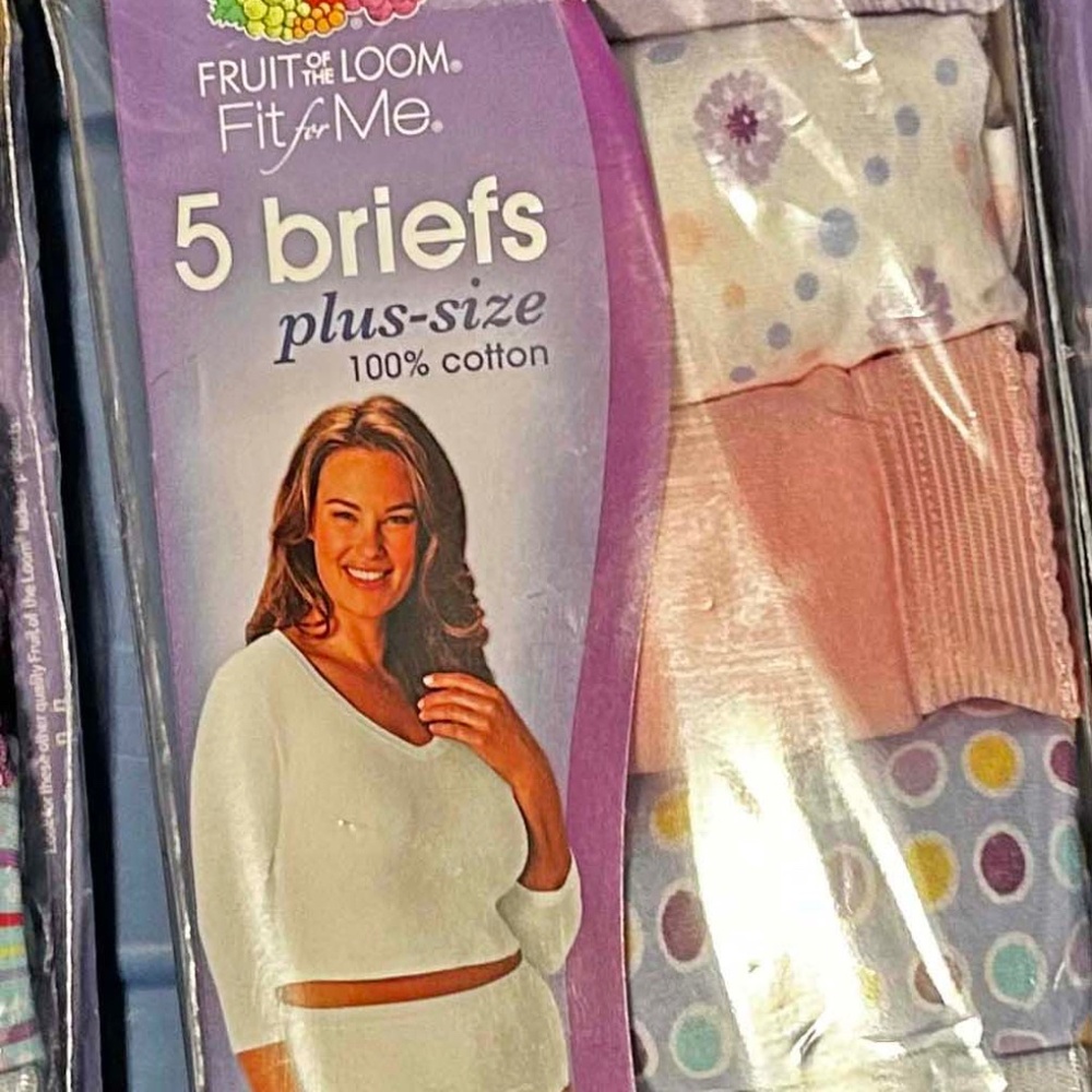 BRIEFS, 5 PACK, 100% COTTON, SIZE 12 (5X), 5 COLOURS: 1 LILAC, 2 PRINTED, 1 PINK